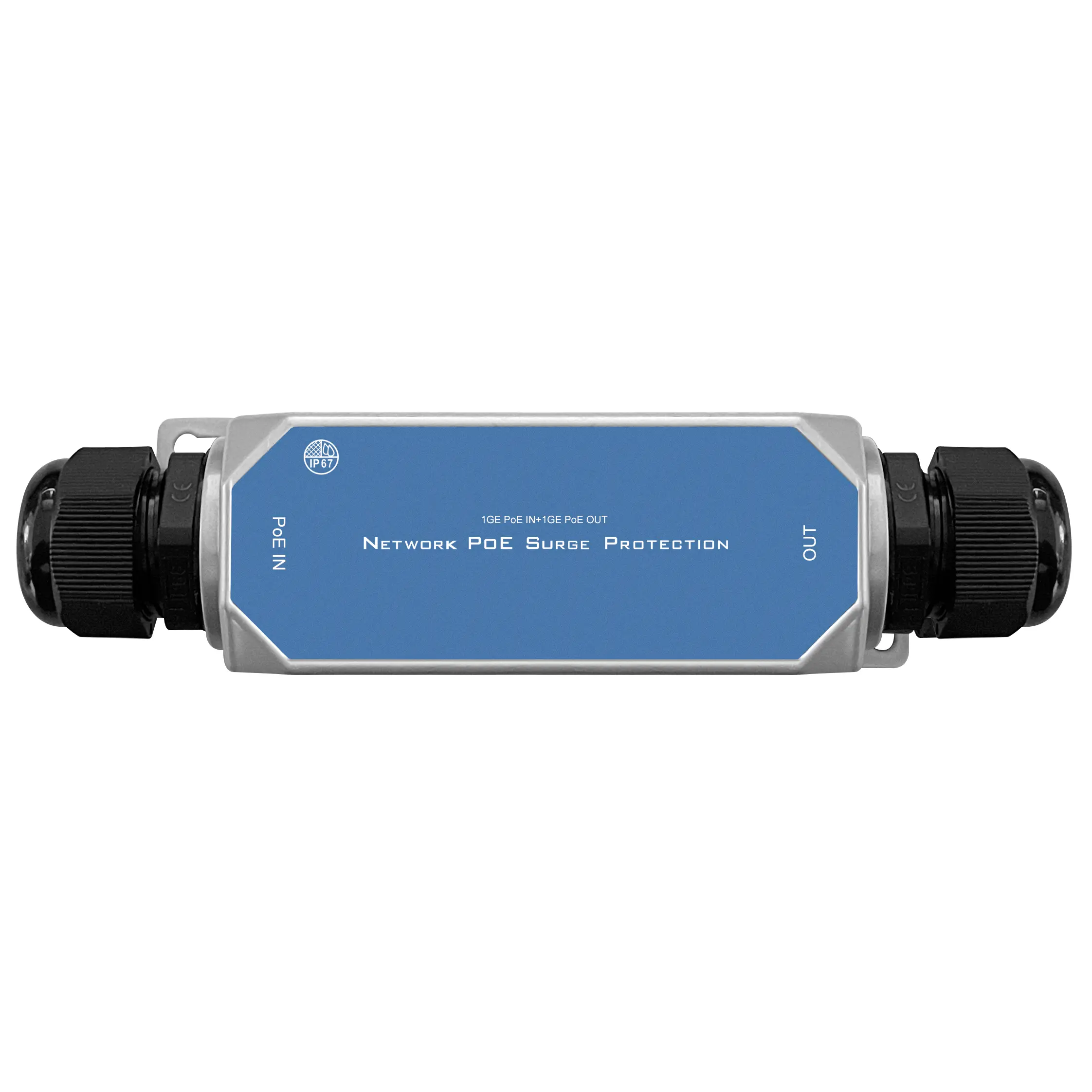Outdoor PoE Surge Protective Device 1GE PoE IN 1GE PoE OUT