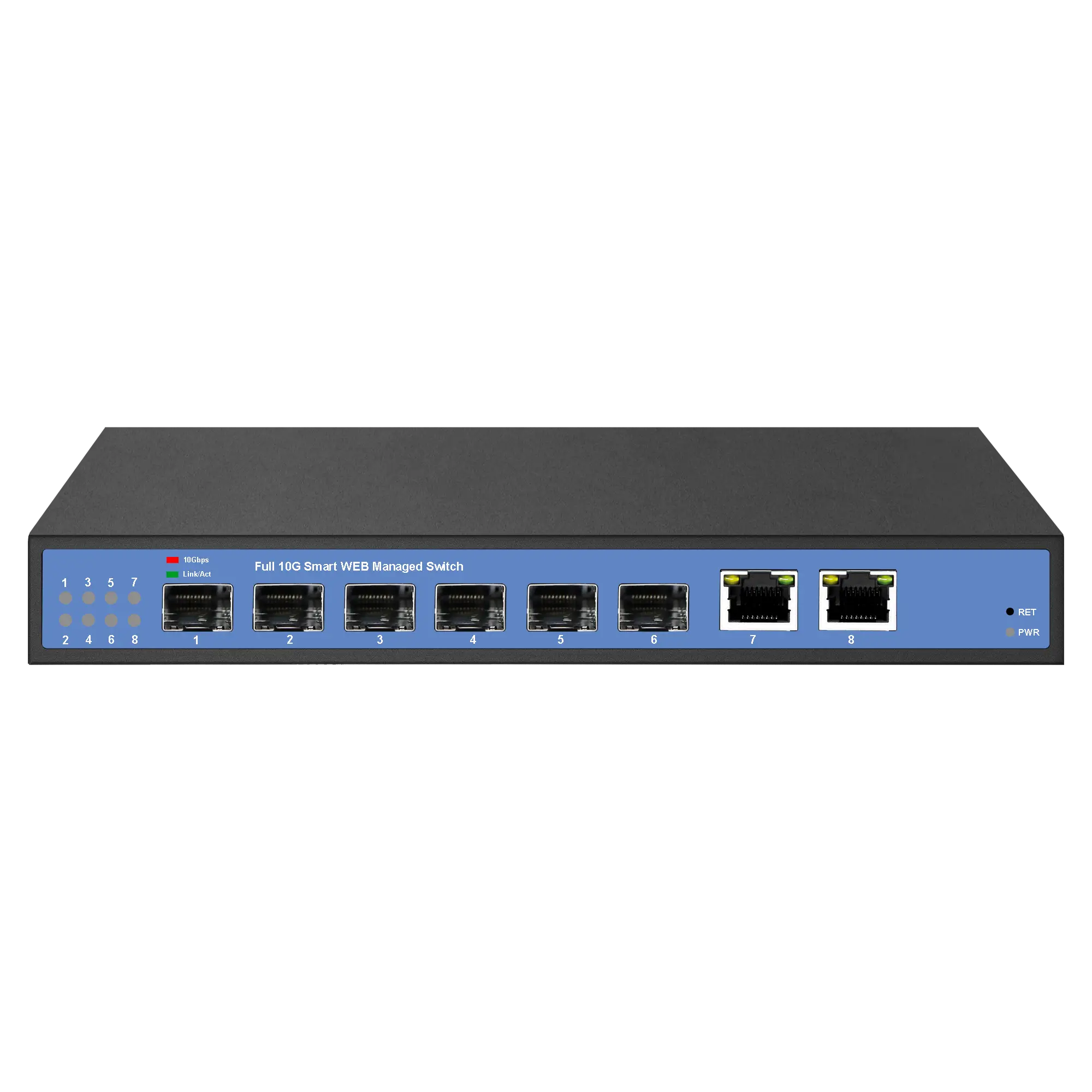 8 port ethernet switch 10G network Switch Smart Web