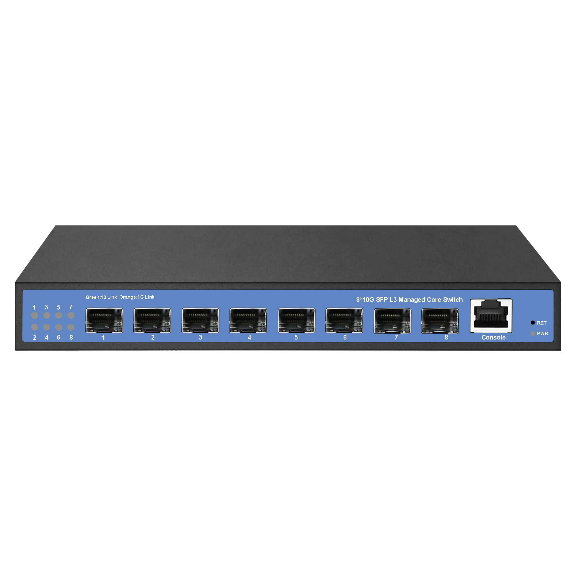 8 port ethernet switch 10 gigabit SFP+ L3 Managed